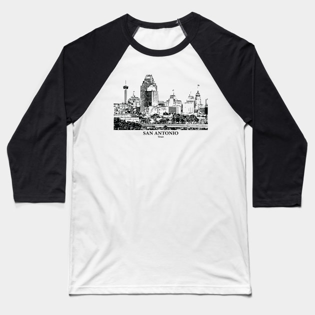 San Antonio - Texas Baseball T-Shirt by Lakeric
